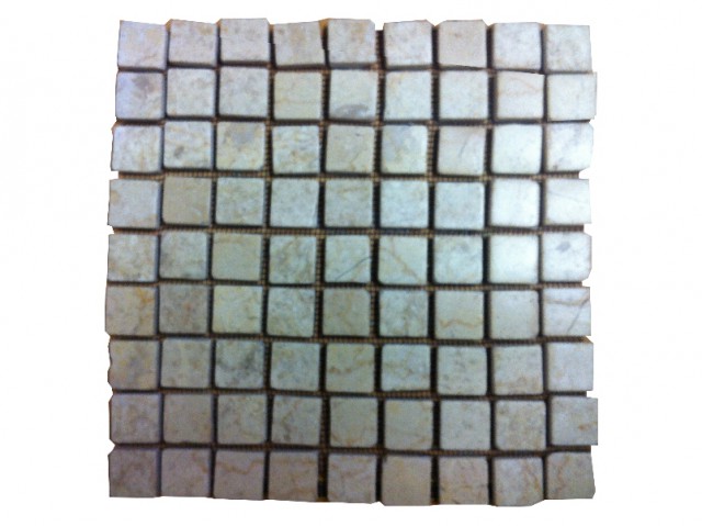 Obklad / dlažba - mozaika z přírodního mramoru, béžová, 1 m2